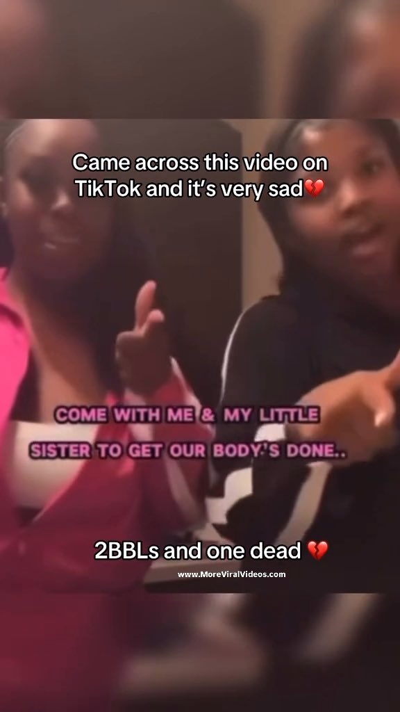2 sisters went to get BBLs…only one made it 😭🥹