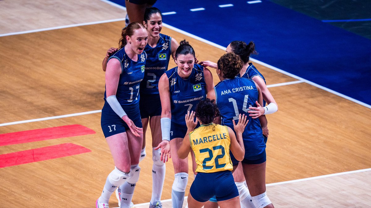 #ROAD TO LA28 🇧🇷🎯 Brazil are set for the South American Women's Championship in Rio de Janeiro, September 8-13. 🏟️🔥 One Olympic ticket is available. Brazil want to make it theirs. 🎟️ LA 2028 starts here. 🇧🇷 🏐 #LA2028 #Volleyball