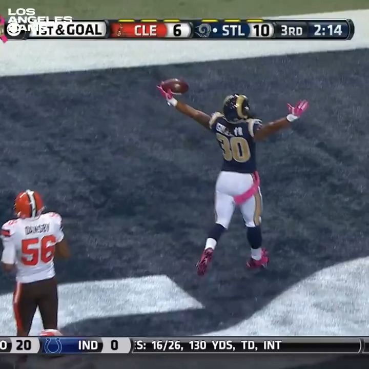 Throwback to when Todd Gurley took the NFL by storm in his rookie season and won the OROY in 2015🔥 #RamsHouse