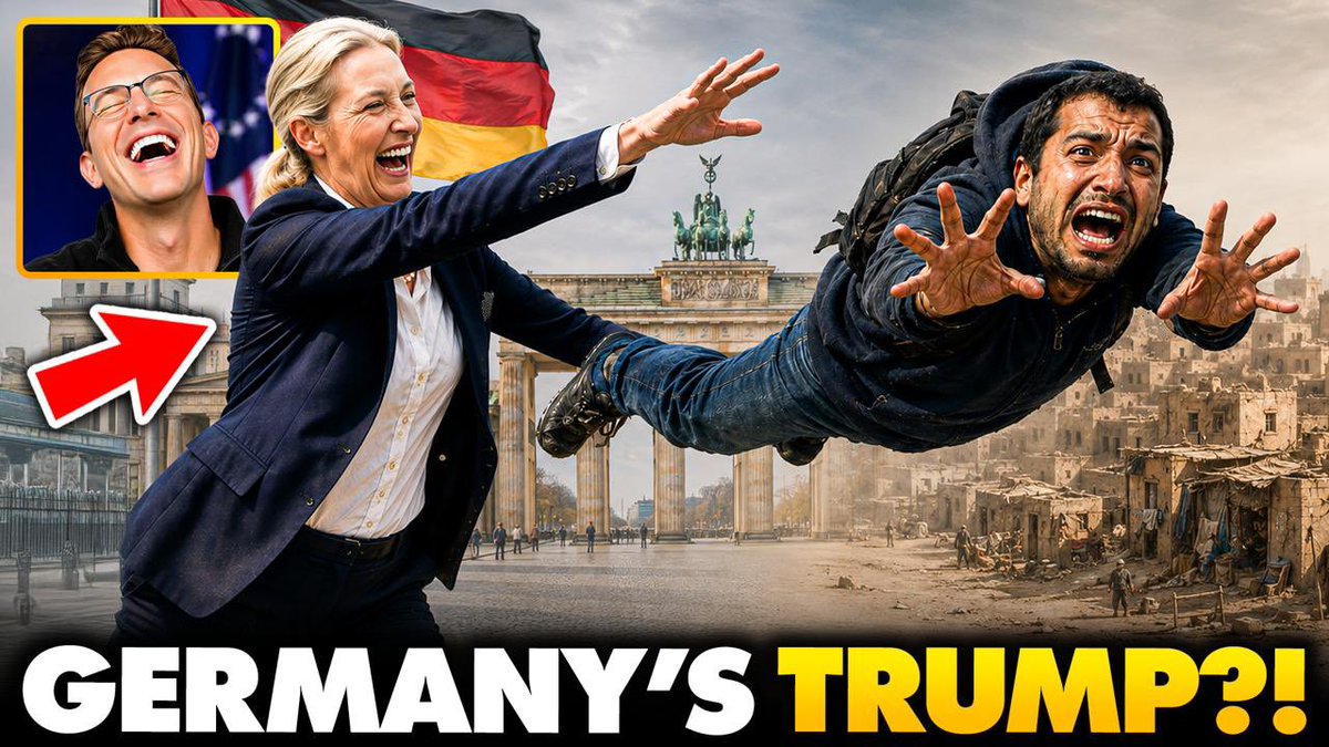 Germany’s New Leader Called ‘German Trump’ | DEPORT Invader Muslims, CLOSE Open Border, BAN Welfare… Alice Weidel, Germany’s rising AfD leader, vows to deport invaders, close the border, and end immigrant welfare. A quarter of Germany is now foreign-born. Homicides by foreign nationals are up 77%. Welfare for new arrivals has cost Germany billions. Alternative for Deutschland is leading the polls with historic 41% support. They’re calling Weidel the “German Trump” as Germans want their country back.