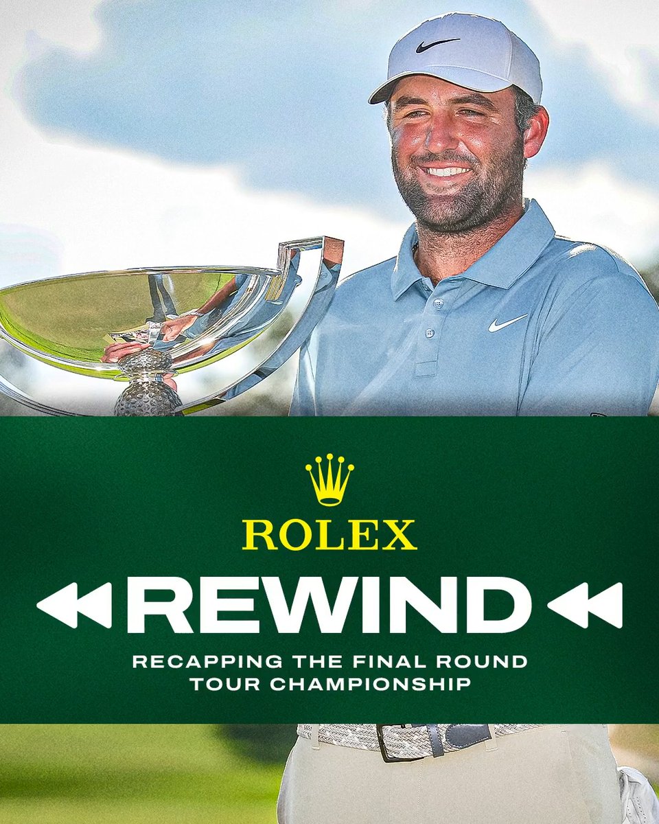 Turn back the clocks and relive Scottie Scheffler's second TOUR Championship win 🏆 (In partnership with ROLEX)