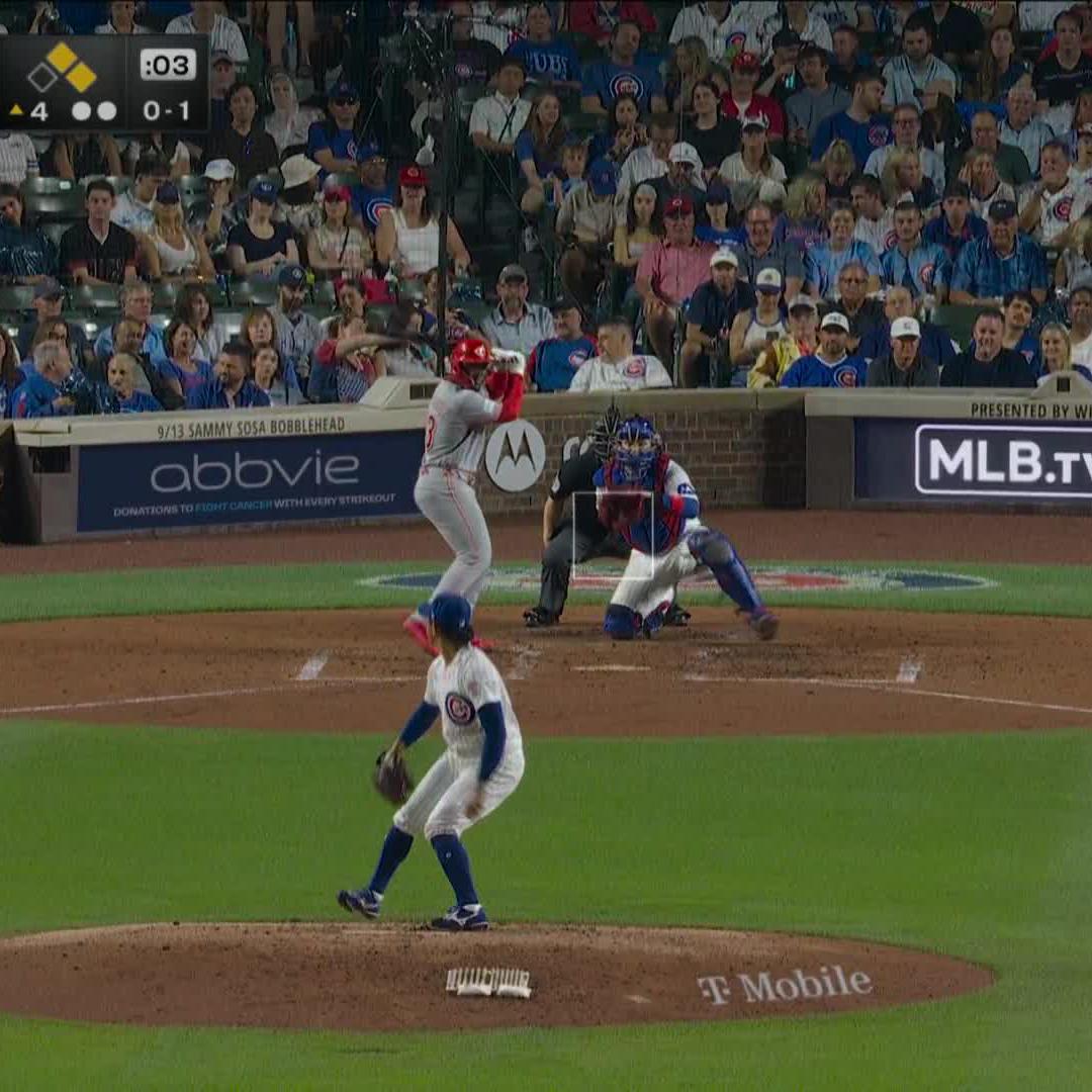 Héctor Rodríguez gives the Reds the lead in a BIG way. 📺 Sunday Night Baseball on NBC and Peacock