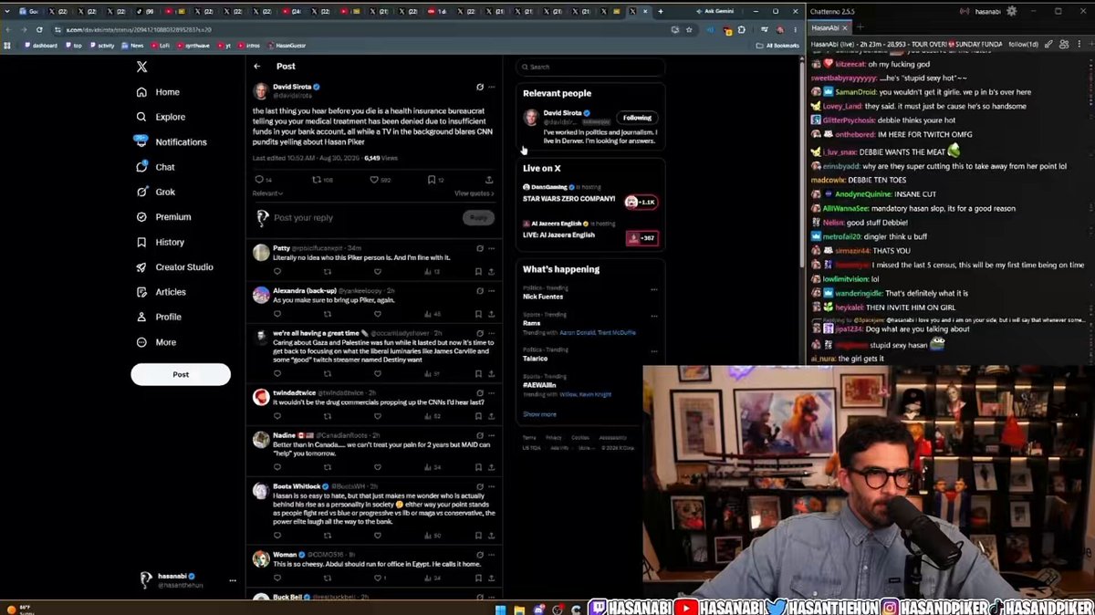 Hasan confirms the block is hot when it comes to him collabing with politicians, at least until midterms "The block is hot..we're in a holding pattern until November. It'll be a very different reality post November” “Let’s be real, this was in many respects, the goal of mainstream outlets, consultants..to make me a toxic enough or problematic enough individual" "Not bc many of these guys sincerely believe that I am this odious, repulsive individual..it's so that ppl understand, u go on this dude's stream, u take advantage of his audience, u get his audience to come out and phone bank..u closely associate..we will make sure that u only answer for that crime and nothing else..we will make it the biggest social crime for u, and we will punish u"