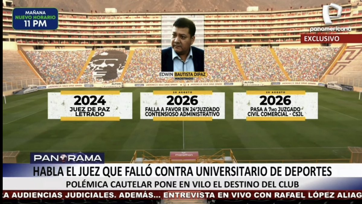 Reportaje Panorama sobre el tremendo Juez.