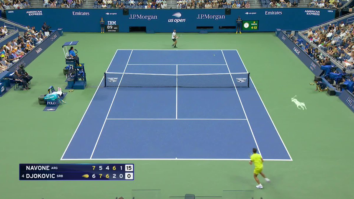 Is it turning into Navone's night? He's up 3-0 in the fifth set vs Djokovic.