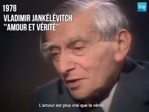 "L'amour est plus vrai que la vérité" 😘 Le 31 août 1903 naissait Vladimir Jankélévitch, l'homme du "je ne sais quoi" et du "presque rien"...