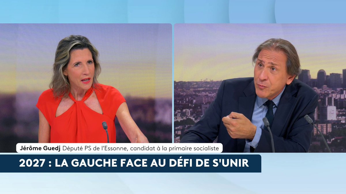 🔴 🗣 Primaire à gauche : "Je veux être le candidat de la santé et de ces métiers du lien, du soin qui ont besoin de reconnaissance, de meilleurs salaires et de formations adéquates", déclare Jérôme Guedj, député PS de l'Essonne et candidat à la primaire socialiste. #canal16