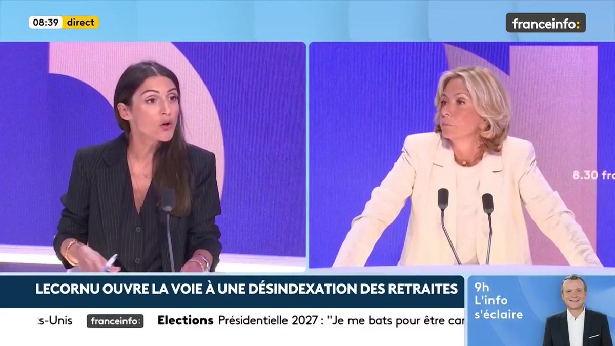 🔴 Désindexation des retraites ➡️ "On est en train de trahir un pacte", selon Valérie Pécresse
