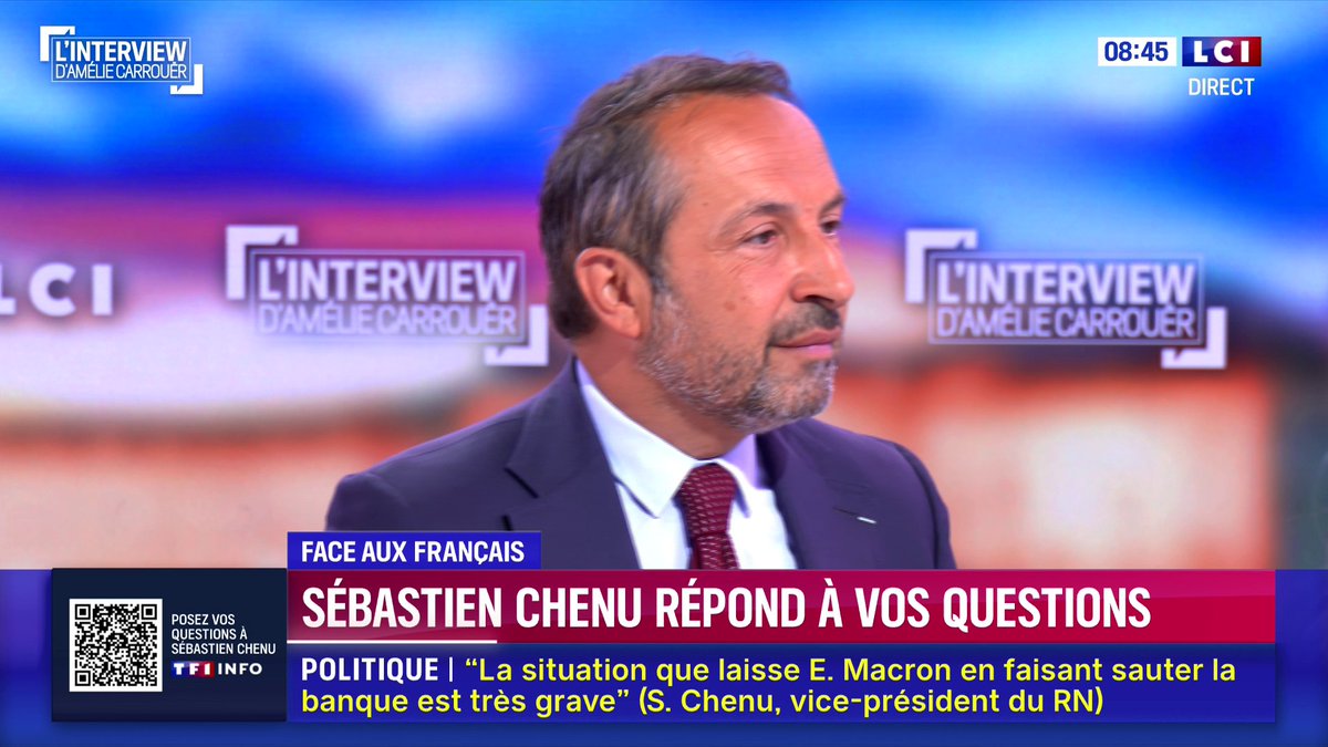 🔴 Sébastien Chenu répond à vos questions sur LCI 📺 L'interview d'Amélie Carrouër