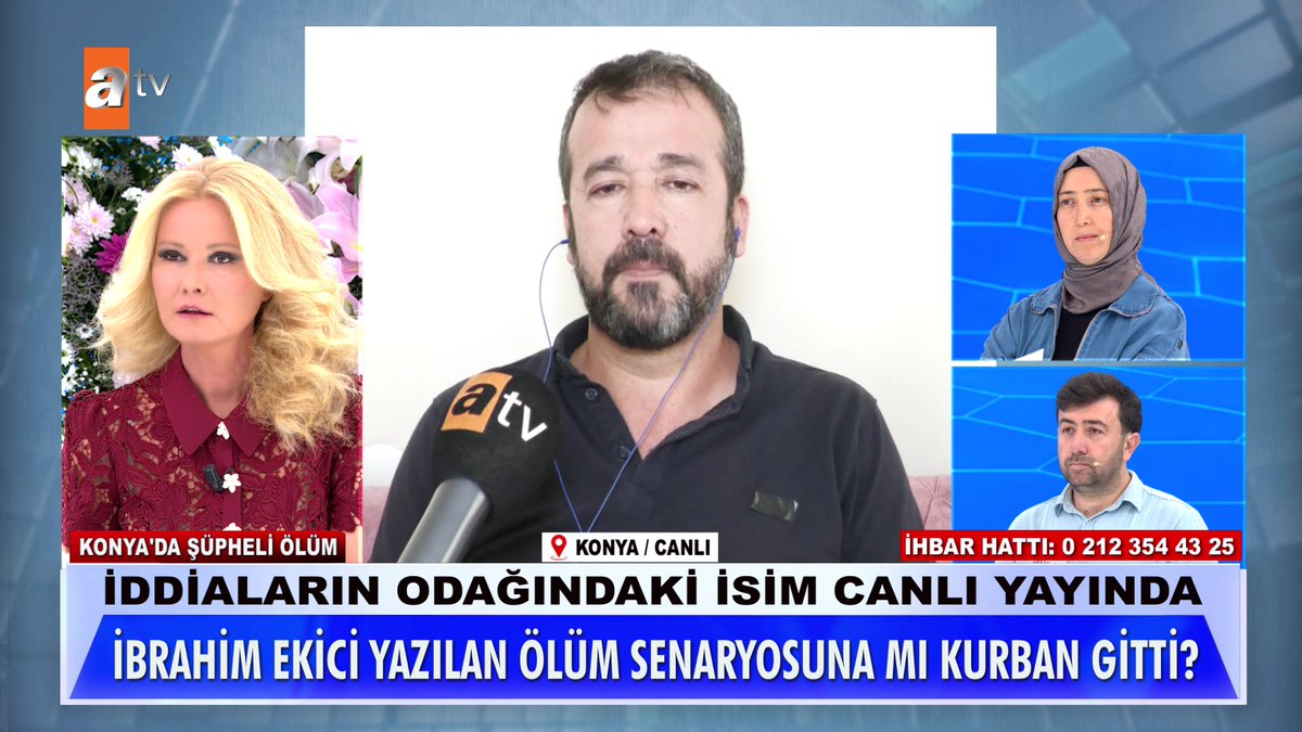 İddiaların odağındaki isim canlı yayında... İbrahim Ekici'nin ölümündeki şüpheler... #MügeAnlıİleTatlıSert #MügeAnlı atv