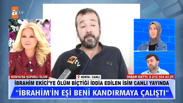 İbrahin Ekici'ye ölüm biçtiği iddia edilen isim canlı yayında... ''İbrahim'in eşi beni kandırmaya çalıştı'' #MügeAnlıİleTatlıSert #MügeAnlı @mugeanliatvde