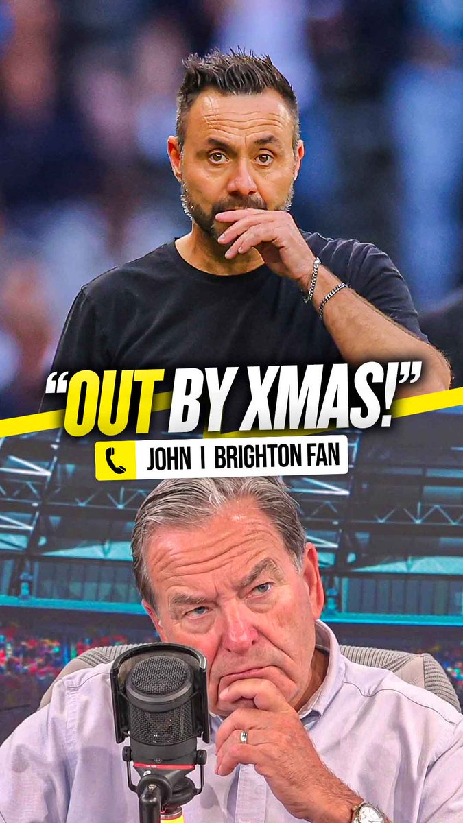 ❌ "He's gonna be out by Christmas!" ⬇️ "I wouldn't be surprised if they end up in the relegation zone at the end of the season!" Brighton fan explains why Roberto De Zerbi will be sacked at #THFC in the next few months! 😳