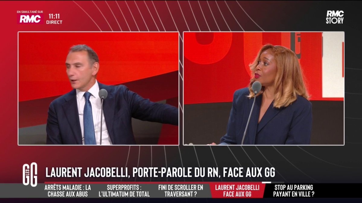 🔴 Le RN veut sanctionner le port du voile dans l'espace public 🗣️ Laurent Jacobelli : "La France ce n'est pas McDonald, on ne vient pas comme on est !" 🗣️ Joëlle Dago-Serry : "Vous avez une politique uniquement pour une partie de la population. Ça a déjà existé, ça, monsieur !" #GGRMC