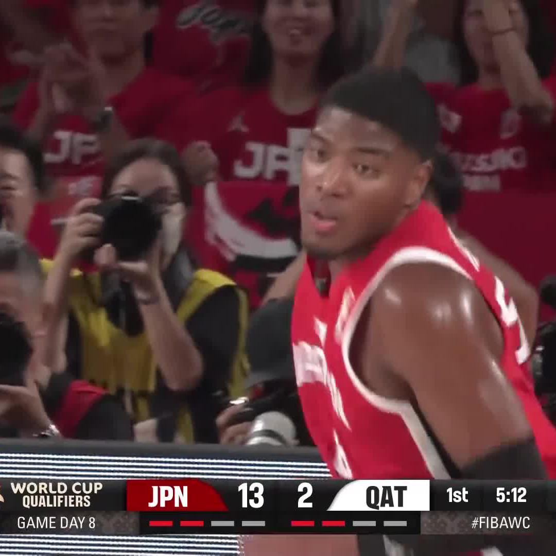 Yudai Baba and Rui Hachimura rocking the rims in Tokyo 💥 #FIBAWC x #StepItUp