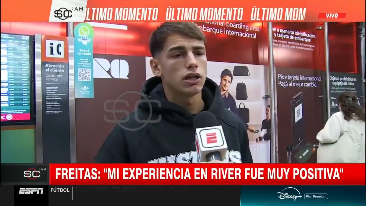🚨 Freitas, a Flamengo: “Mi tiempo en River fue positivo. Estoy muy agradecido. Ahora toca disfrutar esta oportunidad, fue todo muy rápido. Con Coudet estoy agradecido, siempre diez puntos. Jugué en una posición que no era la mía, pero yo quería sumar”.