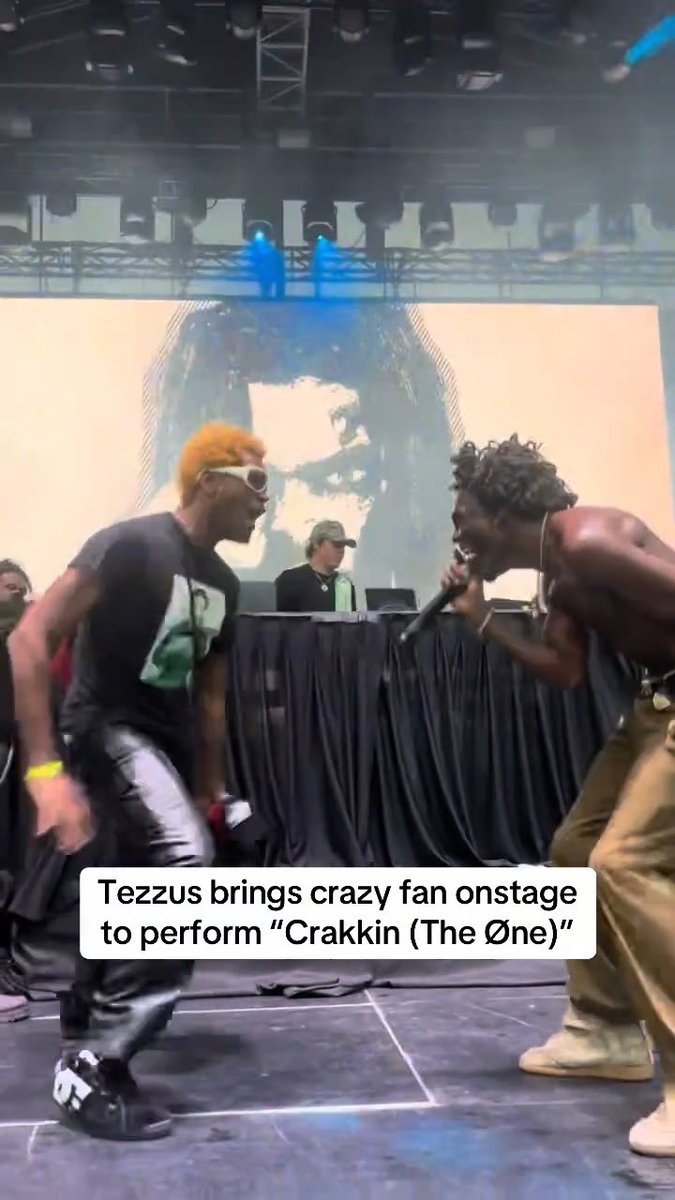 Tezzus brought a fan on stage who matched his energy perfectly 😭🔥