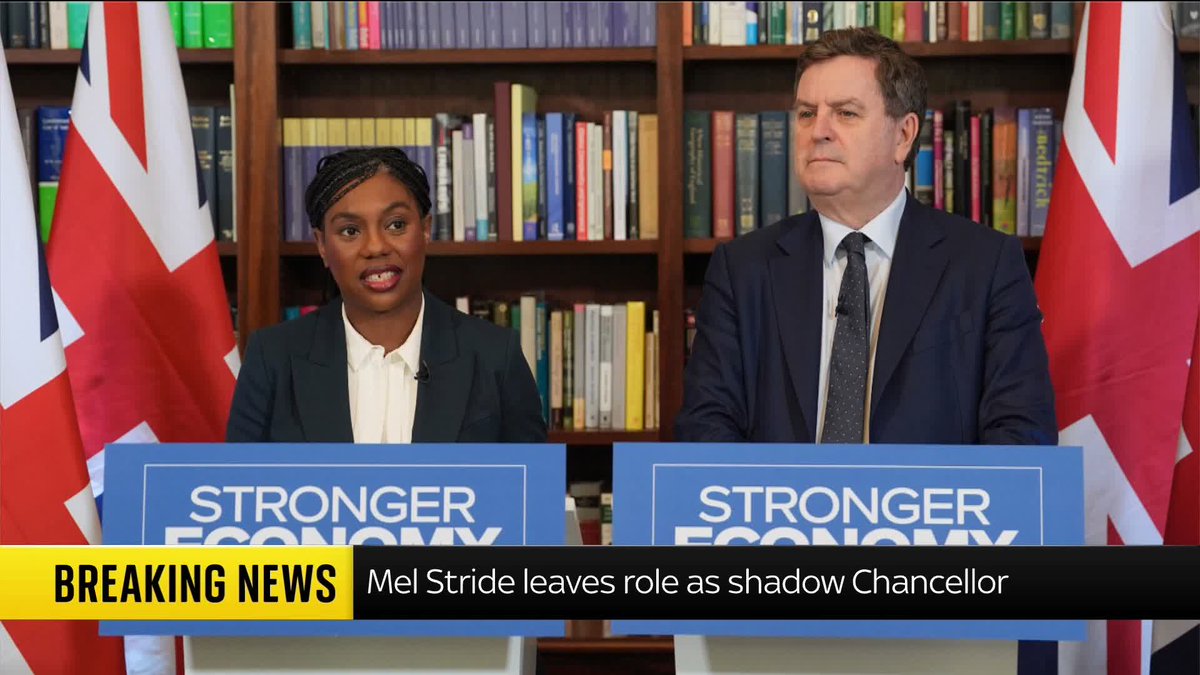 BREAKING: Badenoch confirms new shadow chancellor as Sir Mel Stride leaves top team 📺 Sky 501, Virgin 602, Freeview 233 and YouTube