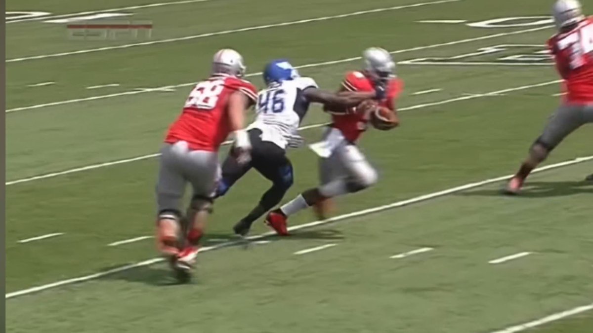13 years ago today, Khalil Mack had one of the greatest performances of all time against Ohio State His nine tackles, 2.5 sacks, and pick-six catapulted the future Pro Football Hall of Famer to the top of every draft board and a near win in The Shoe BULLetPoints