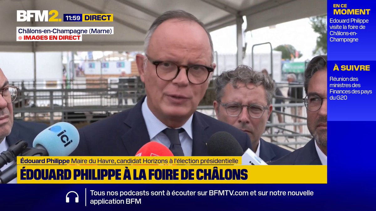 💬"Acceptons l'idée qu'il faut stocker l'eau et qu'il faut parfois la réutiliser" "Nous ne sauverons pas l'agriculture française si nous n'avons pas une politique de l'eau plus ambitieuse", estime Édouard Philippe #BFM2