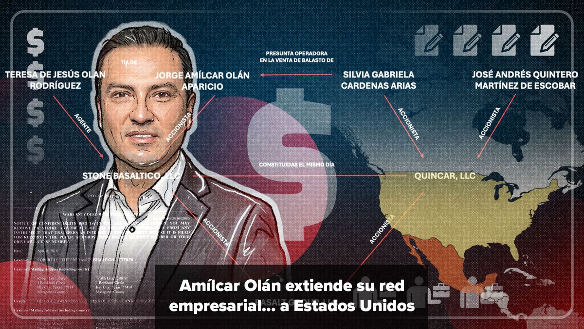 🔴 #ÚltimaHora: Un mes antes de que Andy López Beltrán anunciara la cancelación de su visa, su cercano amigo Amílcar Olán, beneficiado con contratos multimillonarios en el gobierno de AMLO, extendió su red empresarial a Estados Unidos. (Hilo🧵)