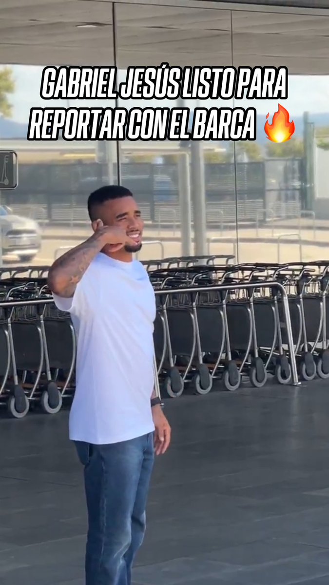 ¡EL NUEVO DELANTERO DEL BARCA! 👀 🔥 Gabriel Jesús ya llegó a Barcelona, listo para ser nuevo jugador del equipo culé. ¿Es el '9' que necesitaba el club blaugrana? 😬 📹 Benayadachraf