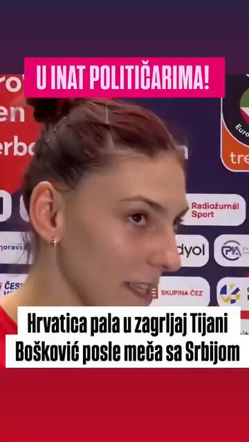 Ono što su nam ratovi oduzeli, sport nam vraća. ZAGRLJAJ naše Tijane i Hrvatice Samante Fabris koja se oprostila od reprezentacije ❤️❤️