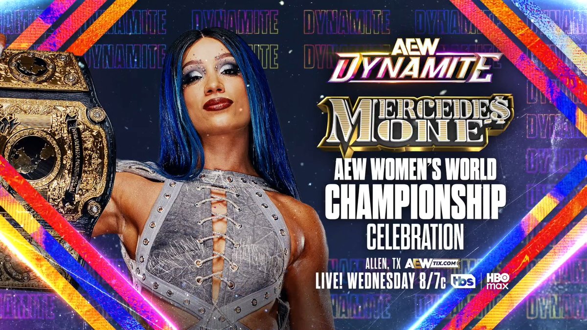 #AEWDynamite - 8/7c TBS & HBO Max Wednesday, 9/2 Big D Moné AEW Women's World Championship Celebration Moné won the AEW Women's World Title, beating @WillowWrestles at #AEWAllIn. Tune in for the NEW AEW Women's World Champion's celebration on Dynamite, THIS WEDNESDAY NIGHT!