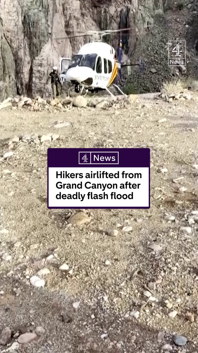 One person has died and 15 are missing or unaccounted for after heavy rain triggered a deadly flash flood at the Grand Canyon in Arizona. More than 60 people were airlifted out of the area and popular tourist spots were closed as officials surveyed the damage. The body of a 46-year-old man was recovered on Sunday evening near Crystal Rapids along the Colorado River. The flash flood has forced evacuations, pushed large boulders into the river and knocked out the only water pipeline that serves tourists and residents, according to the National Park Service.