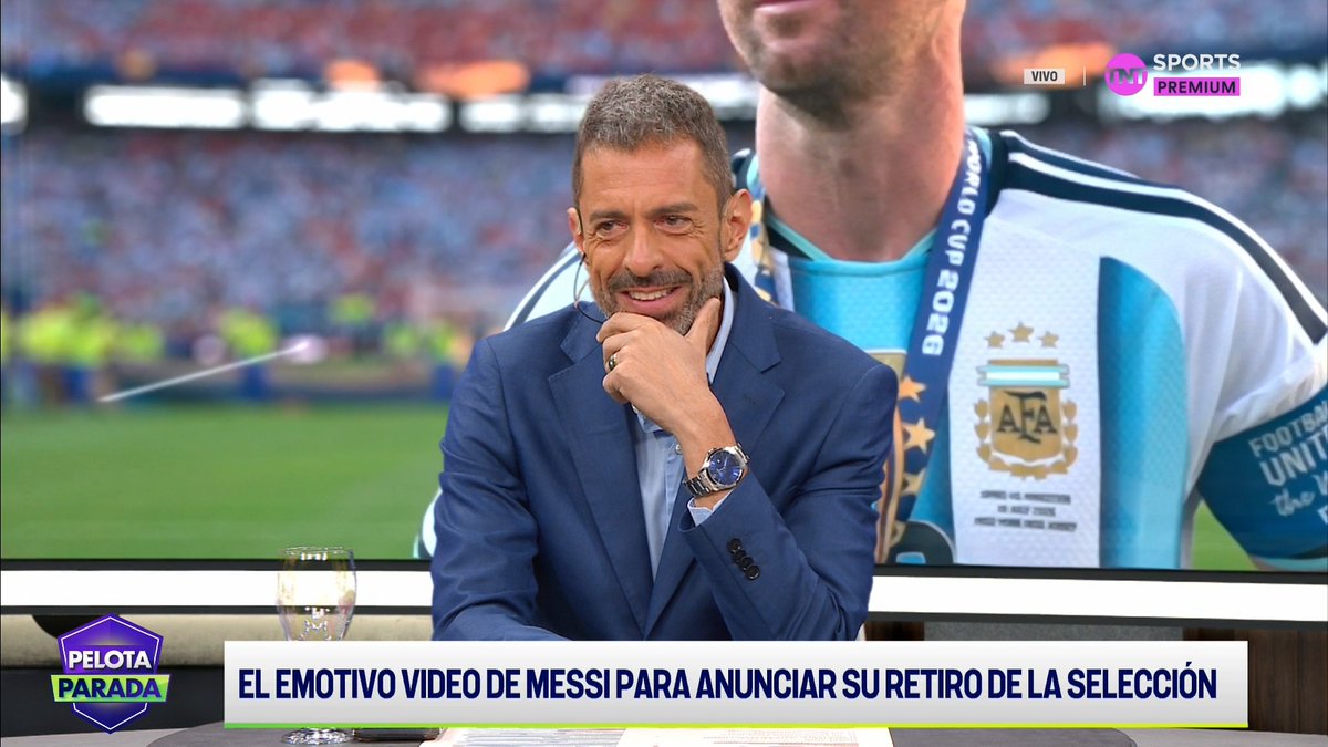 🔥🇦🇷 La emoción de Pablo Giralt, al ver la noticia en vivo del retiro de Messi de la Selección Argentina