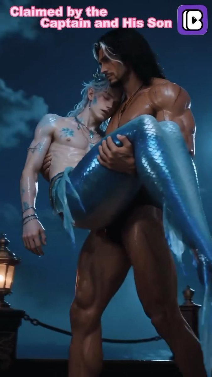 Oh God, this merman is so beautiful. I wanna know what the Captain’s gonna do to him 🧜♂️ Title: Claimed by the Captain and His Son