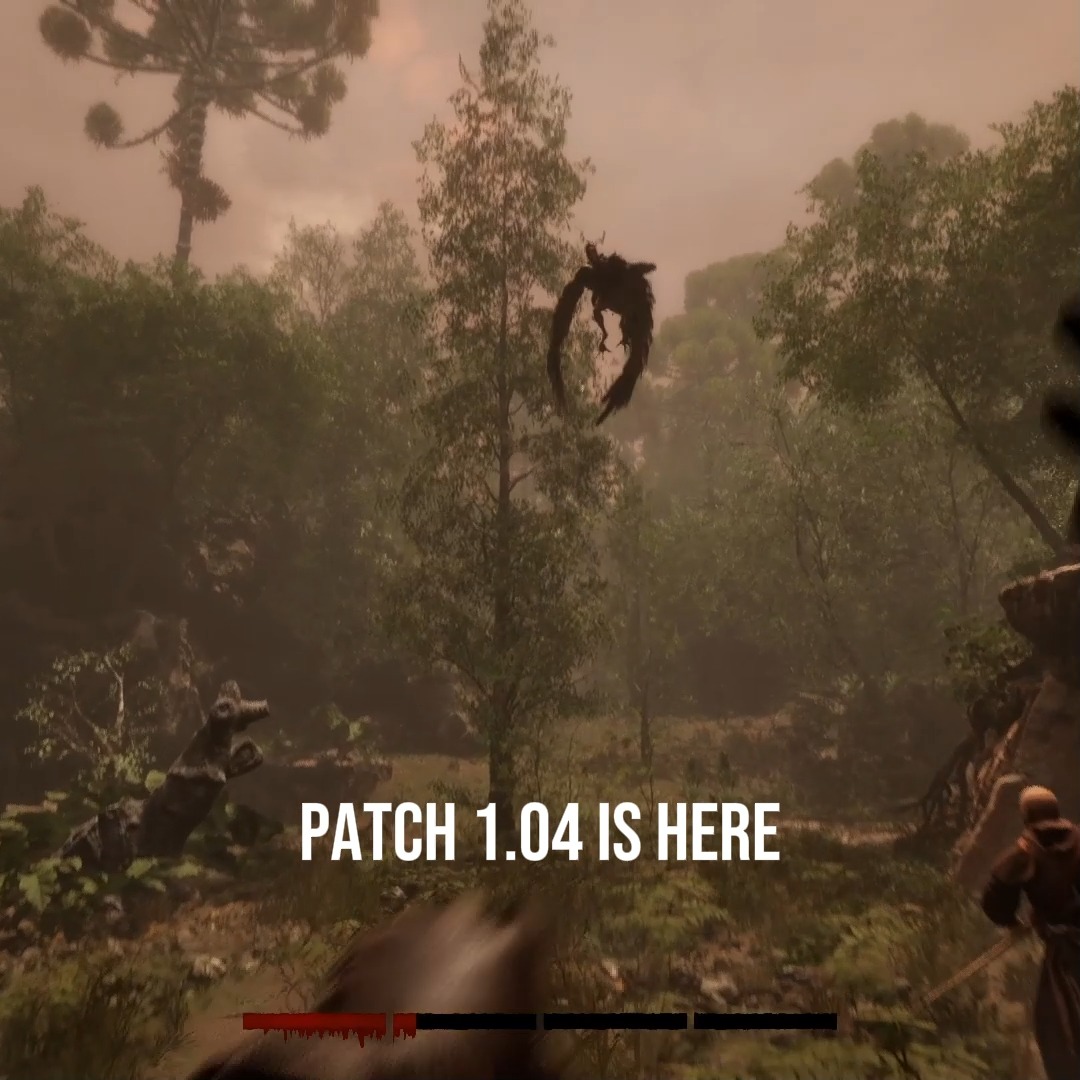 Patch 1.04 is LIVE! ๐ ๐ 3 new enemies ๐ Hidden jewel boxes ๐ฏ๏ธ New Occult Item: The Rosary โ๏ธ Melee combat improvements ๐ New multiplayer security features ๐ ๏ธ Crash, freeze & bug fixes The Mound just got a lot more dangerous. #TheMound