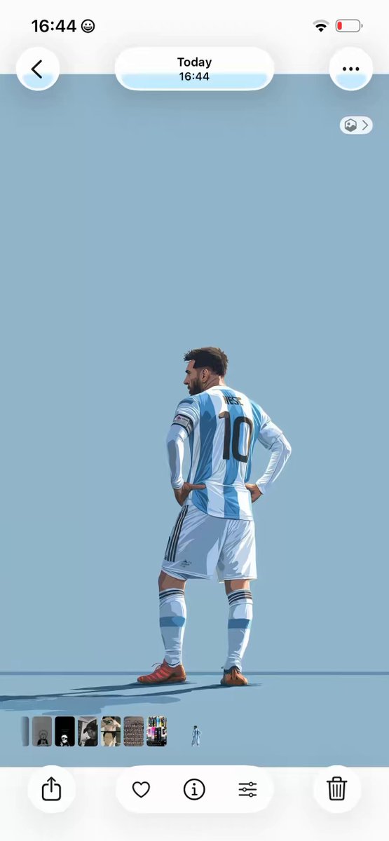 The tutorial set up on how to set your Lionel Messi wallpaper fits perfectly on your screen 🐐 🇦🇷 #leomessi #messi #argentina