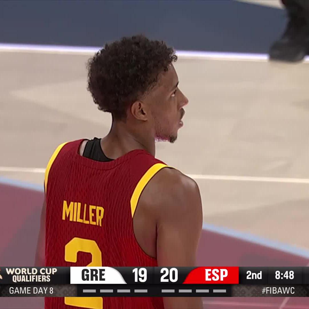 BABA MILL3R! 🇪🇸 His first bucket with Spain Senior National Team comes with a bonus 🎁 #FIBAWC x #StepItUp