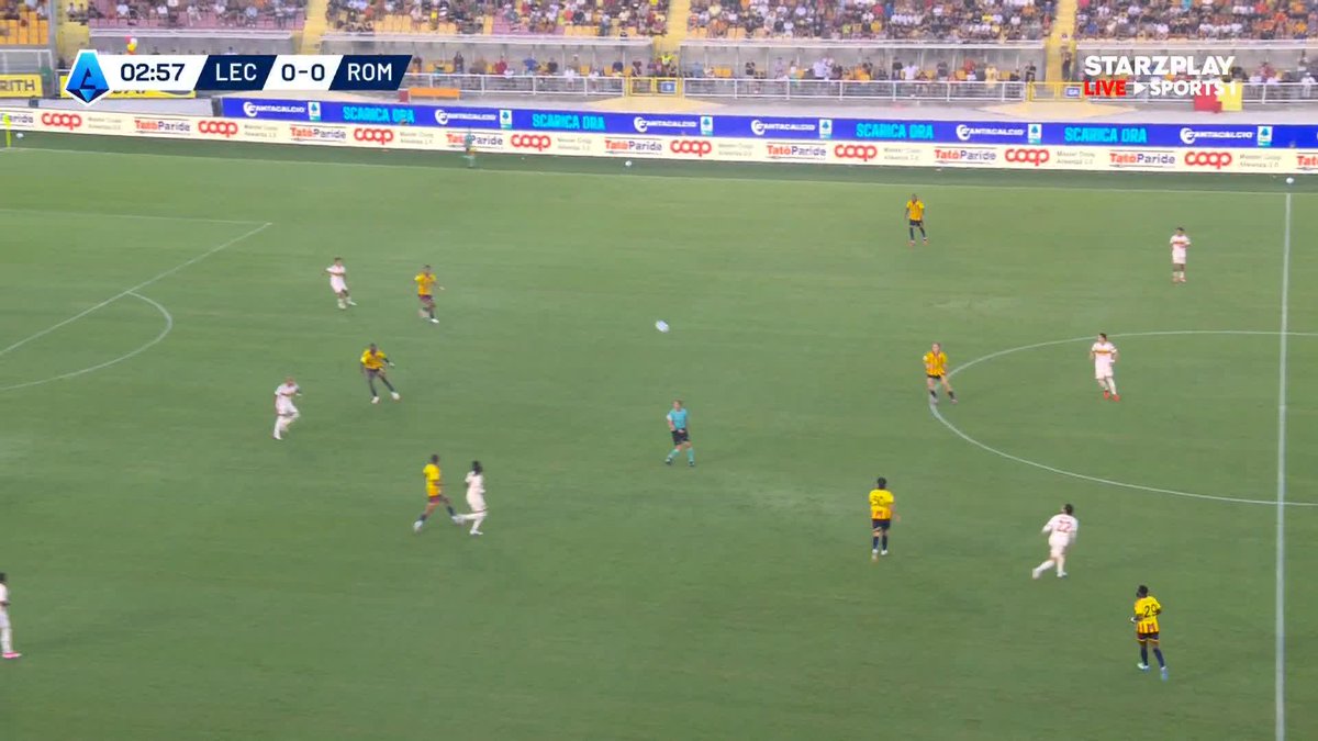 3 دقائق كانت كافية⏱️ مالين يواصل توهجه التهديفي ويمنح روما هدف التقدم المبكر في شباك ليتشي⚽️ #الدوري_الإيطالي 🇮🇹 | #ليتشي_روما