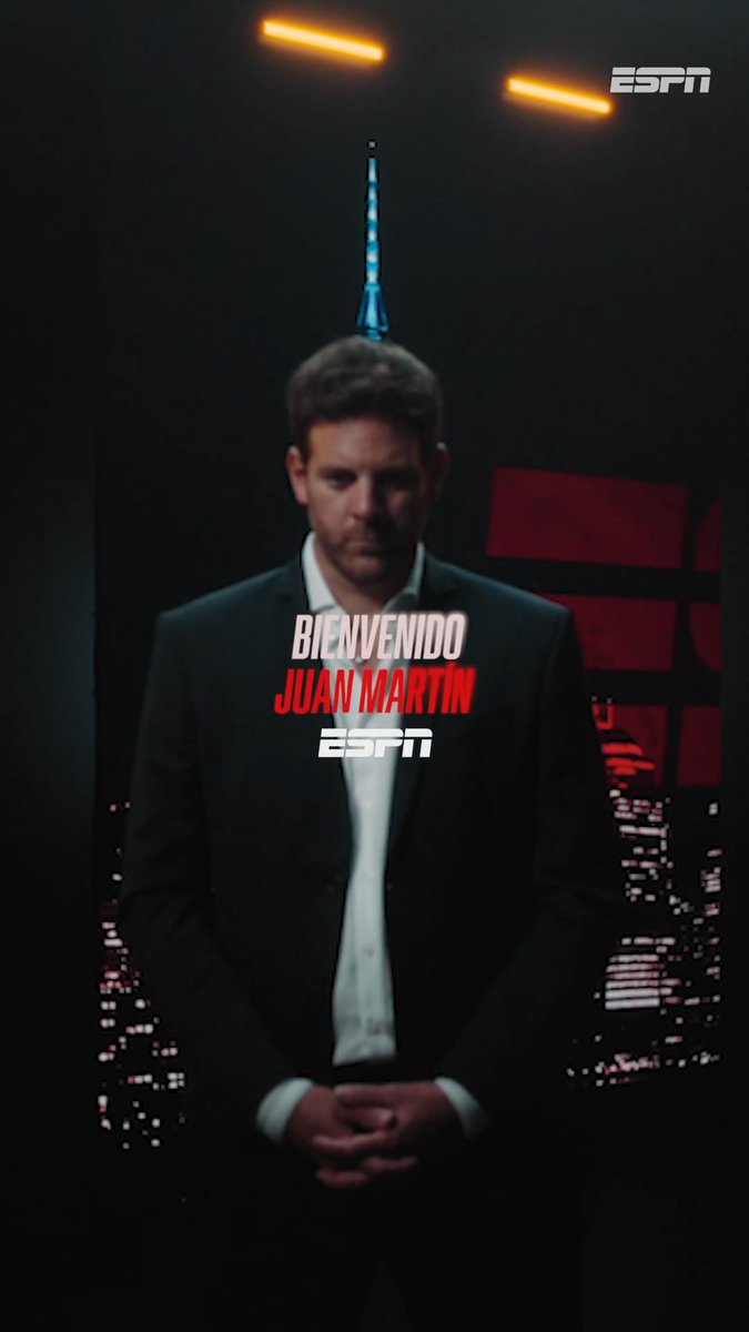 ¡Bienvenido Delpo a ESPN! Ahora vas a poder vivir el mejor tenis del mundo y la mejor cobertura junto a Juan Martín Del Potro por ESPN y el plan Premium de Disney+. 🔨🎾 Juan M. del Potro