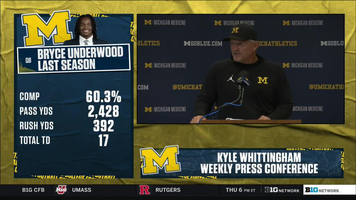 "Right now, at Michigan, how could it not be a goal to win the Big Ten?" 🗣️ Kyle Whittingham on No. 16 Michigan's 2026 expectations