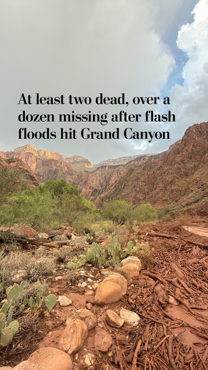 Dozens of people were evacuated over the weekend as heavy rain flooded parts of the Grand Canyon National Park. The National Park Service is seeking information about hikers or backpackers who were in the affected areas.