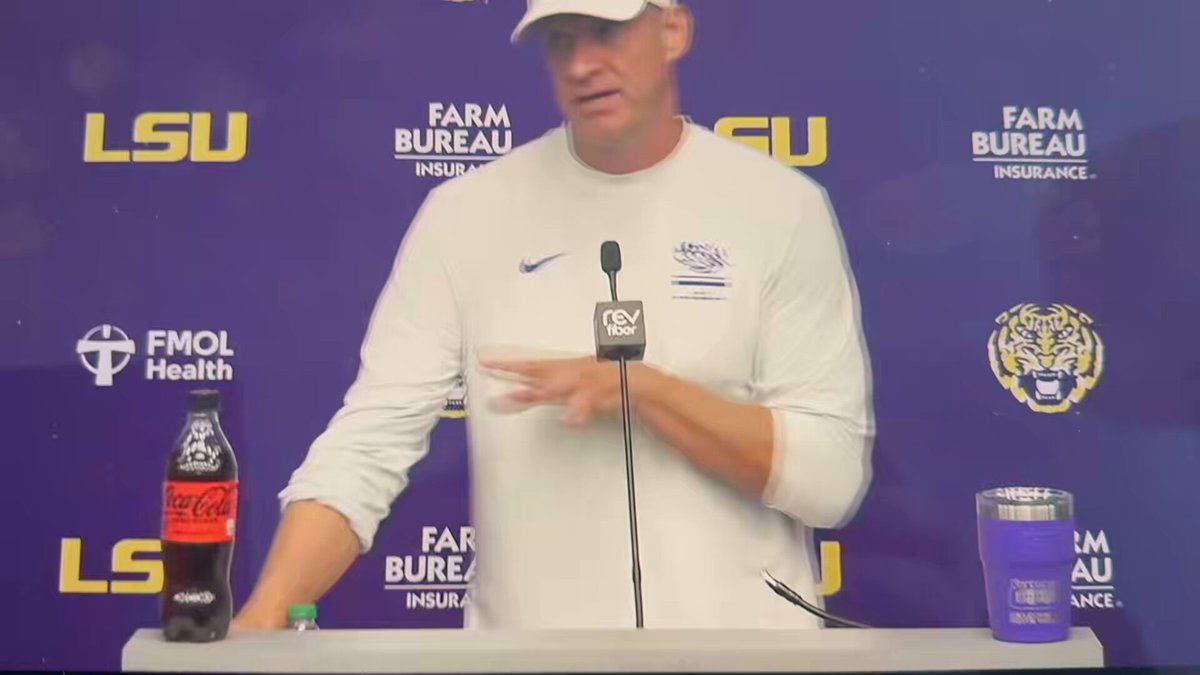 Lane Kiffin says his LSU player leadership committee gave him their blessing to bring in players who have NFL experience “Every one of them was emphatic that if they can help us win, bring them…”