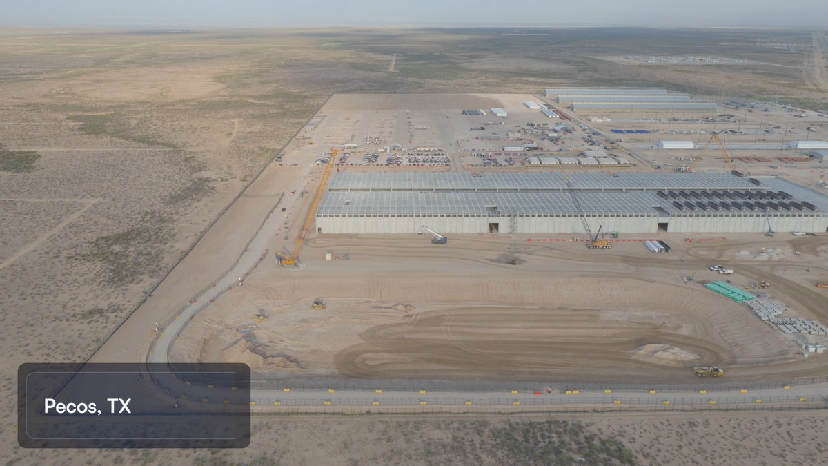 Construction at our Pecos, Texas site is moving full speed ahead, and we remain on track for delivery of the first tranche in early 2027. Five months ago, this campus was dirt. Today, we're installing the first data hall's chillers. This is what execution looks like. As we continue to scale, Pecos is a clear signal of our commitment to delivery and expansion.