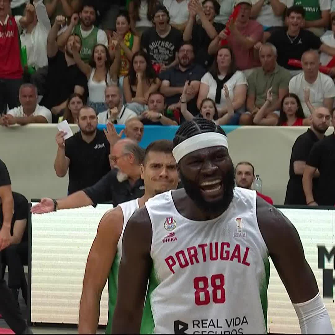 Neemias Queta is a MENACE. 😤 #FIBAWC | #StepItUp