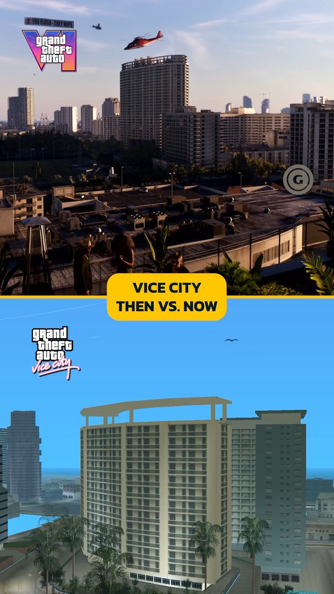 Look how far we've come from GTA Vice City to GTA 6 👁️👄👁️