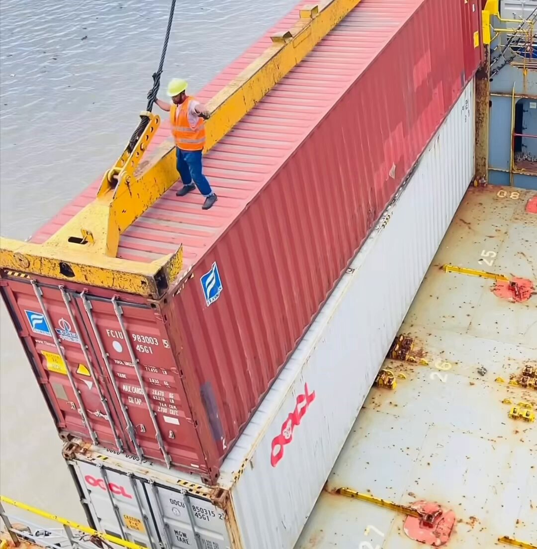 Longshore work is dangerous enough without riding a spreader beam high above containers. One equipment failure, sudden swing or wrong move can turn deadly in seconds. Safety rules are written in blood. #Longshore #PortSafety