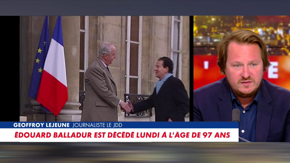 Geoffroy Lejeune : «Edouard Balladur essayait de transmettre quelque chose à la jeune génération» #HDPros2 Toute l'info est à retrouver sur