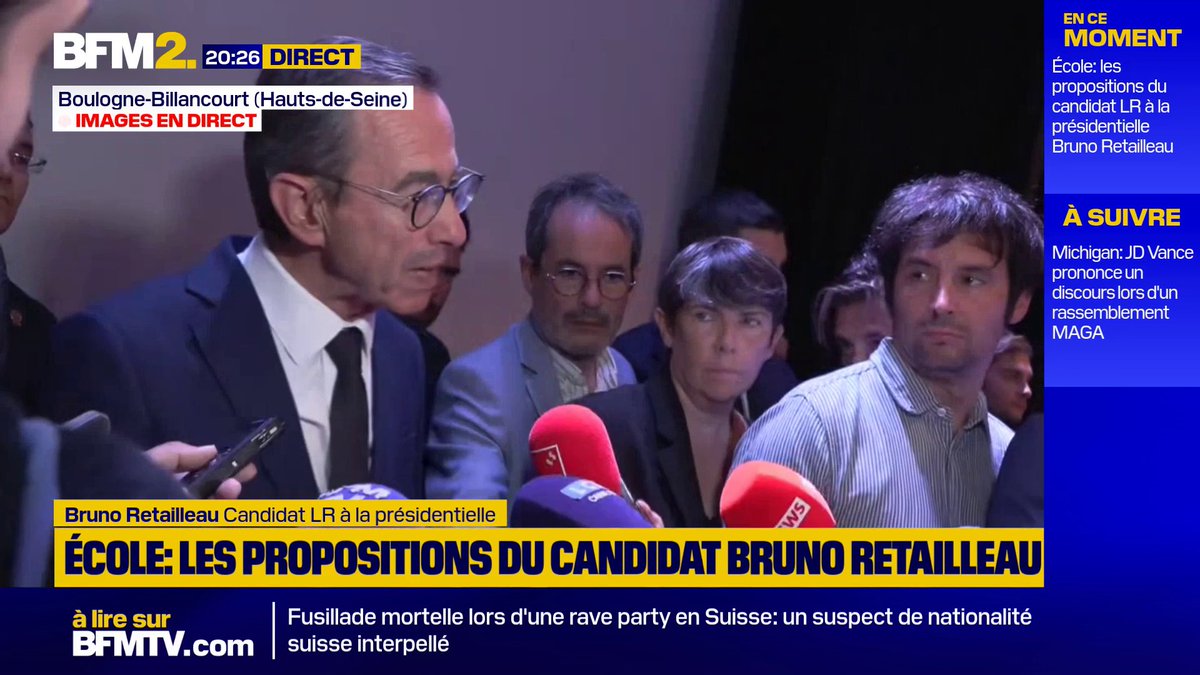 Proposition du RN d'interdire le voile dans l'espace public: "Nos policiers ont autre chose à faire", déclare Bruno Retailleau, candidat LR à l'élection présidentielle #BFM2