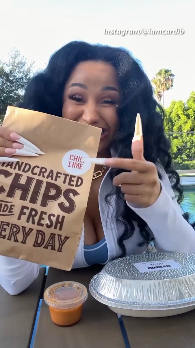 😋 Cardi B officially announces the launch of her new Bardi Bowl at Chipotle! 🎥: IG / iamcardib