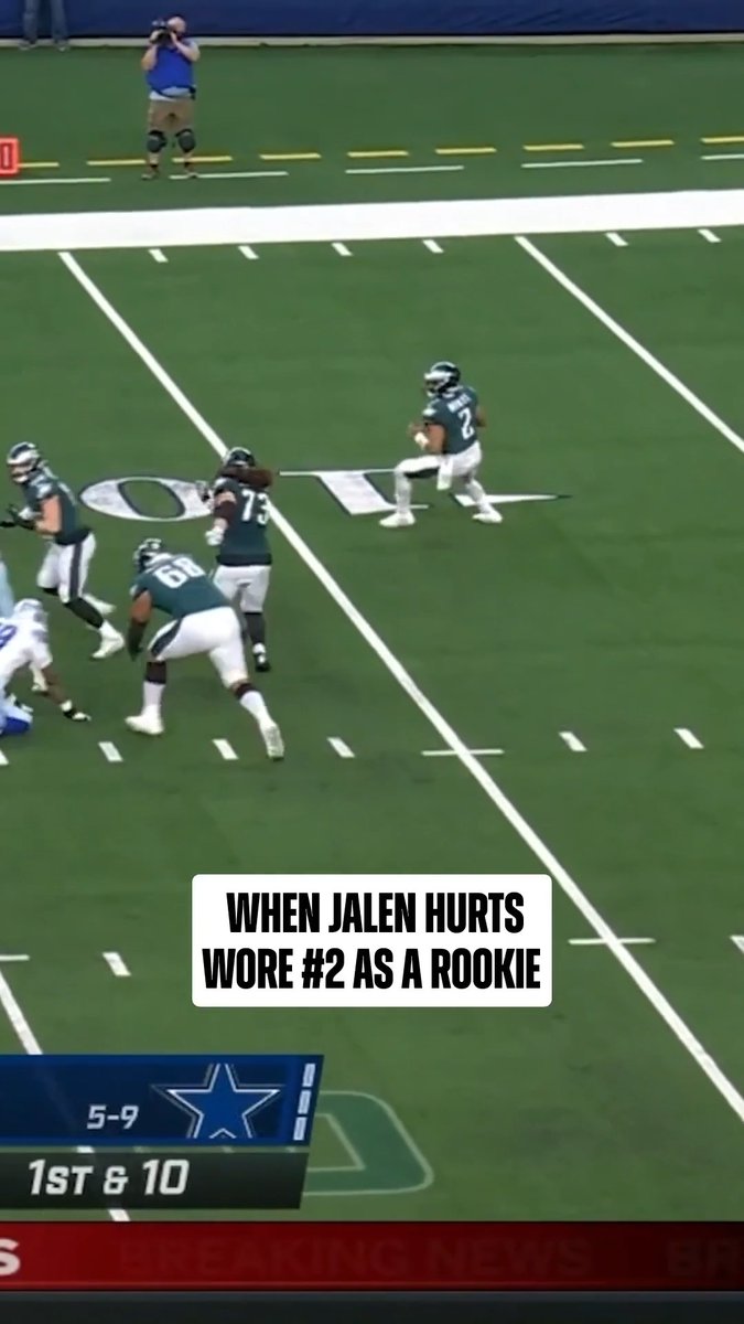 .Jalen Hurts is No. 1 now, but he used to be No. 2 during his rookie season. WASvsPHI – Sunday 9/13 at 4:25pm ET on FOX/FOX One Stream on NFL+