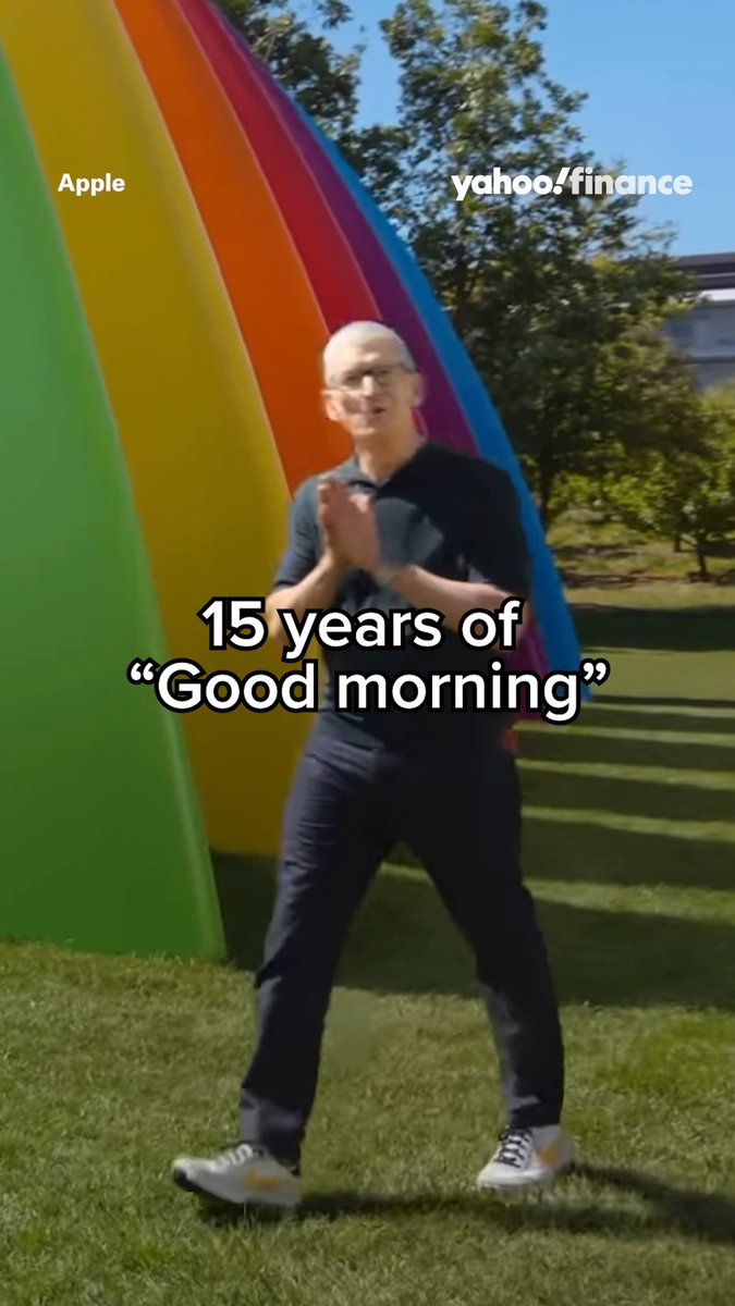 When two simple words defined a decade of tech. Tim Cook's last "Good morning" hits different. 🥲