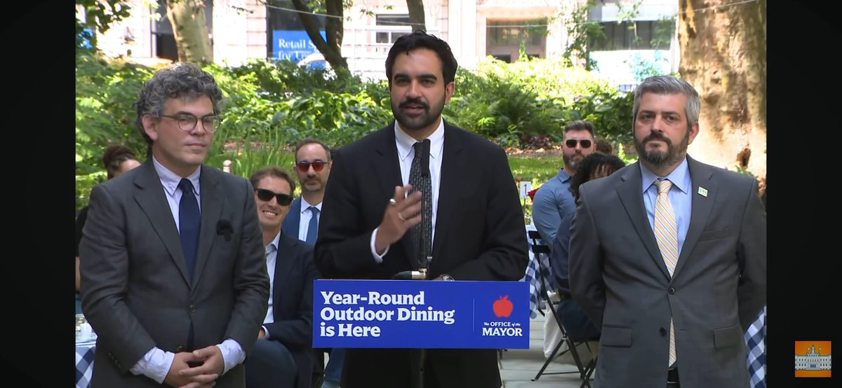 Mayor Mamdani signs a bill to allow for year-round outdoor dining in New York City