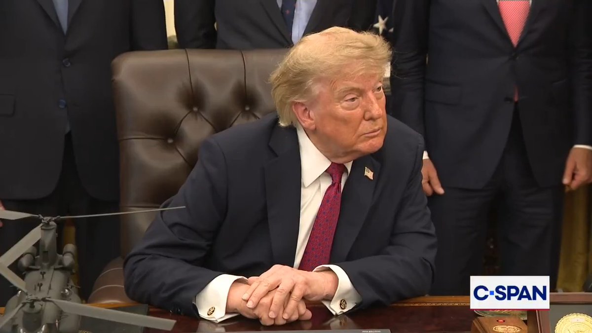 Q: “Fed Chairman Kevin Warsh signaled Friday that he might consider raising rates. Are you opposed to this?” TRUMP: “I think our interest rates are too high. We're the leading country in the world … We should pay the lowest interest rates.”