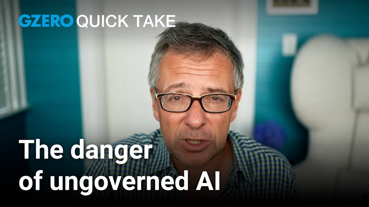 i've never seen a technology with more potential to advance humanity. i also recognize there's next to zero governance. that's an unsustainable combination. GZERO Media